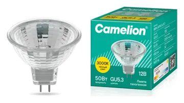 Лампа галогенная MR16 50Вт 12В Camelion 3060