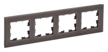 Рамка 4-м BRITE РУ-4-2-БрТБ стекло темн. бронза IEK BR-M42-G-K45