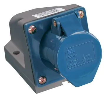 Розетка ОП 32А 220В 2P+PЕ ССИ-123 IP44 IEK PSR11-032-3