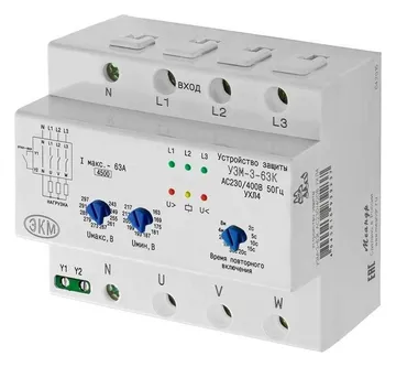 Реле УЗМ-3-63К 230В AC/400В AC УХЛ4 многофункц. Меандр A8302-16939237