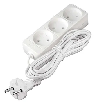 Удлинитель 3х5м без заземл. 10А IP20 2.2кВт ПВС Союз 481S-1305