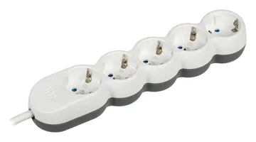 Удлинитель 5х5м с заземл. 16А IP20 Uno У05 2P+PE 250В 3х1.5 IEK WYP53-16-05-05-Z