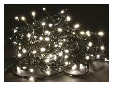 Гирлянда "Нить" 10м 100LED тепл. бел. IP20 провод зел. 230В с контроллером 8 режимов IEK LGDB110-1-100-10-G-S-20