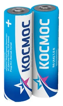 Элемент питания солевой AA/R6 (уп.2шт) КОСМОС KOCR6