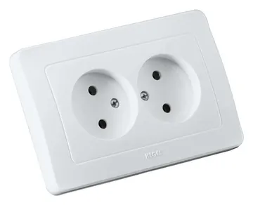 Розетка 2-м СП Мастер 16А IP20 250В бел. HEGEL РС16-341