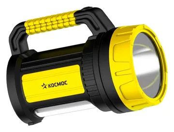 Фонарь аккумуляторный LED 5Вт 3 режима боков. панель 10Вт ЗУ 220/12В КОСМОС KOCAc2005W_Ex